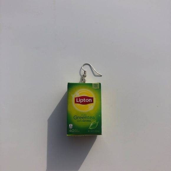 Mini Brands Lipton Green Tea Earrings 🔍 - Picture 3 of 4